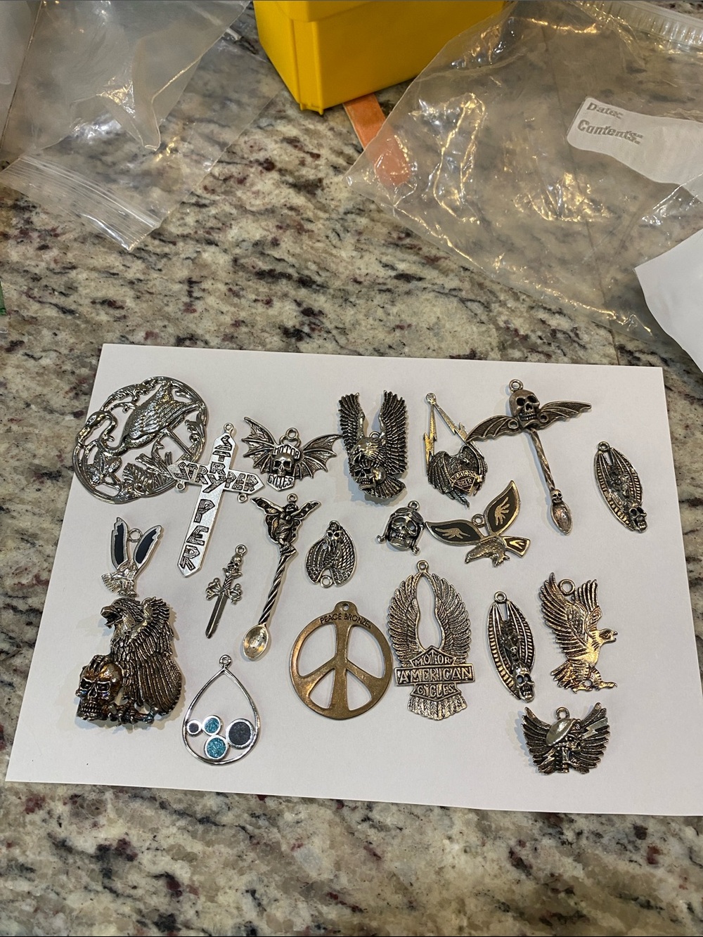 Assorted charms